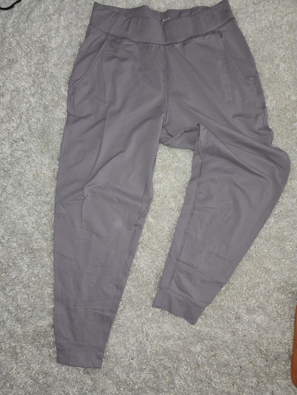 Under Armour Women's High-Waist Joggers in Mauve Taupe
